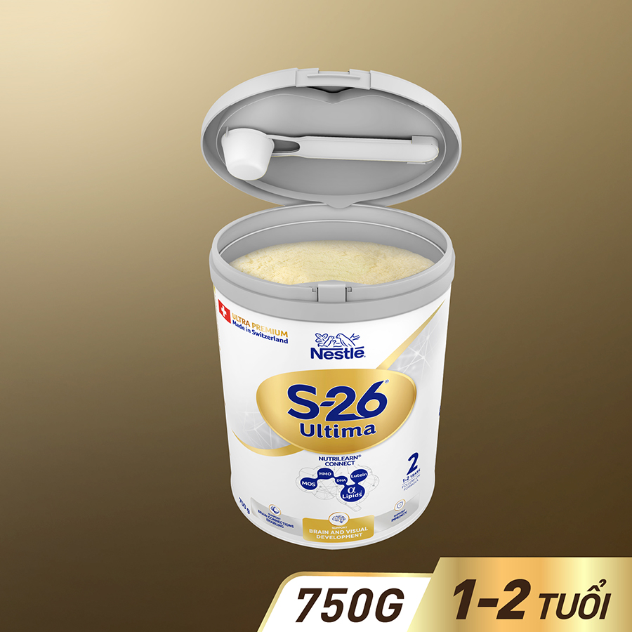 Sữa bột công thức S-26 ULTIMA 2 750G với hợp chất NUTRILEARN CONNECT cho bé 12 - 24 tháng tuổi