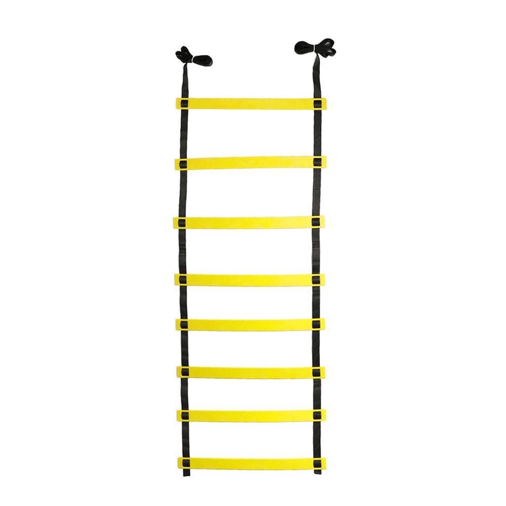 Agility Ladder- 8 Adjustable Rungs Fitness Speed Training Equipment with Carry Pouch Bag- Fit for Adults/Kids/Athletic Football Training