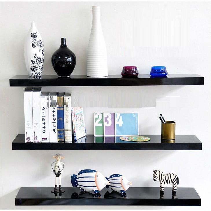 Kệ treo tường COMA bộ 3 thanh màu sắc 40cm loại gỗ dày 1,8 - 2cm chắc chắn
