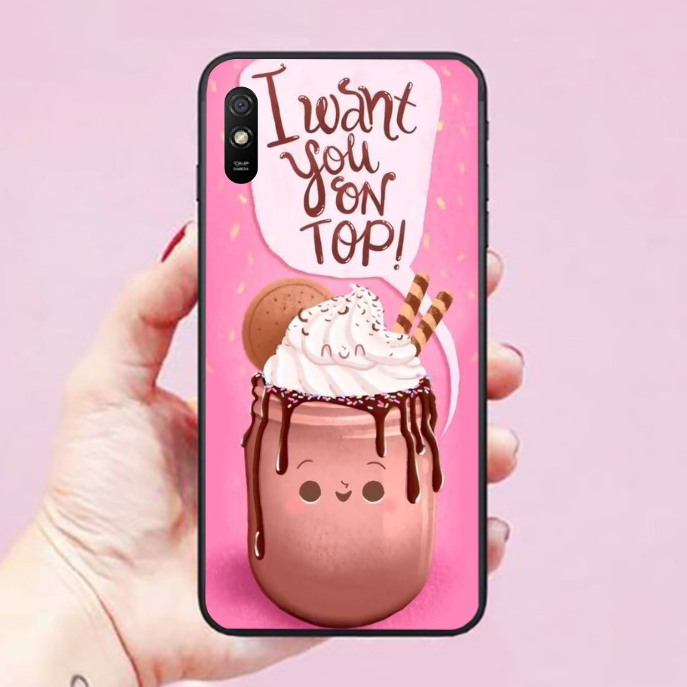 Ốp lưng dành cho điện thoại Xiaomi Redmi 9A Hình Trà Sữa Cute