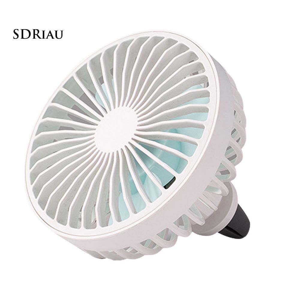 Quạt Làm Mát Xoay 360 Độ Có Đèn Led Cho Xe Hơi