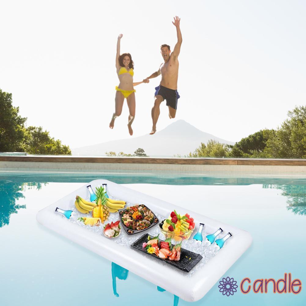 Khay đựng đá để thức ăn dạng bơm hơi nổi trên mặt nước