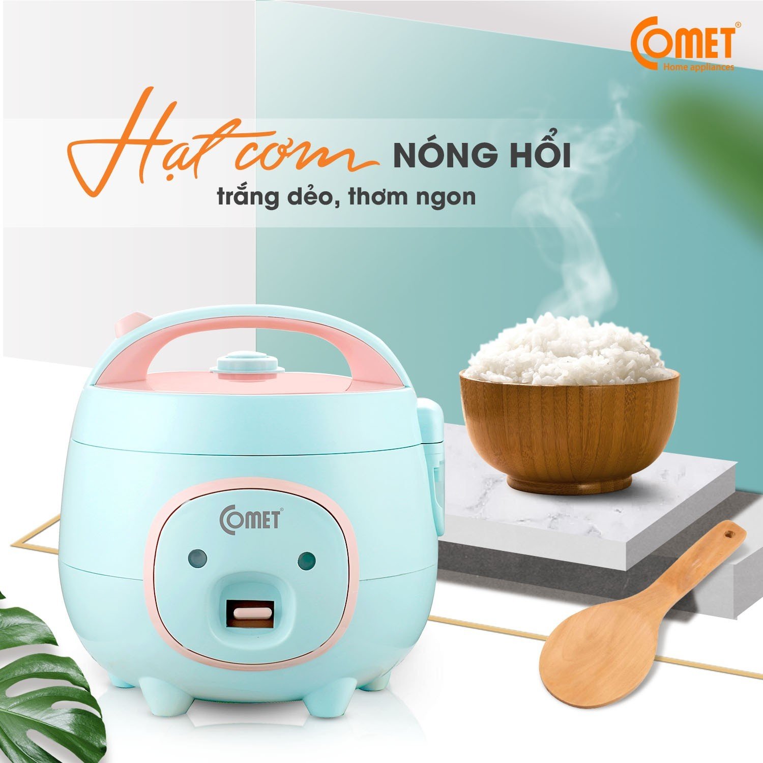 Nồi Cơm Điện Comet CM8006 - 0.8L - Hàng Chính Hãng