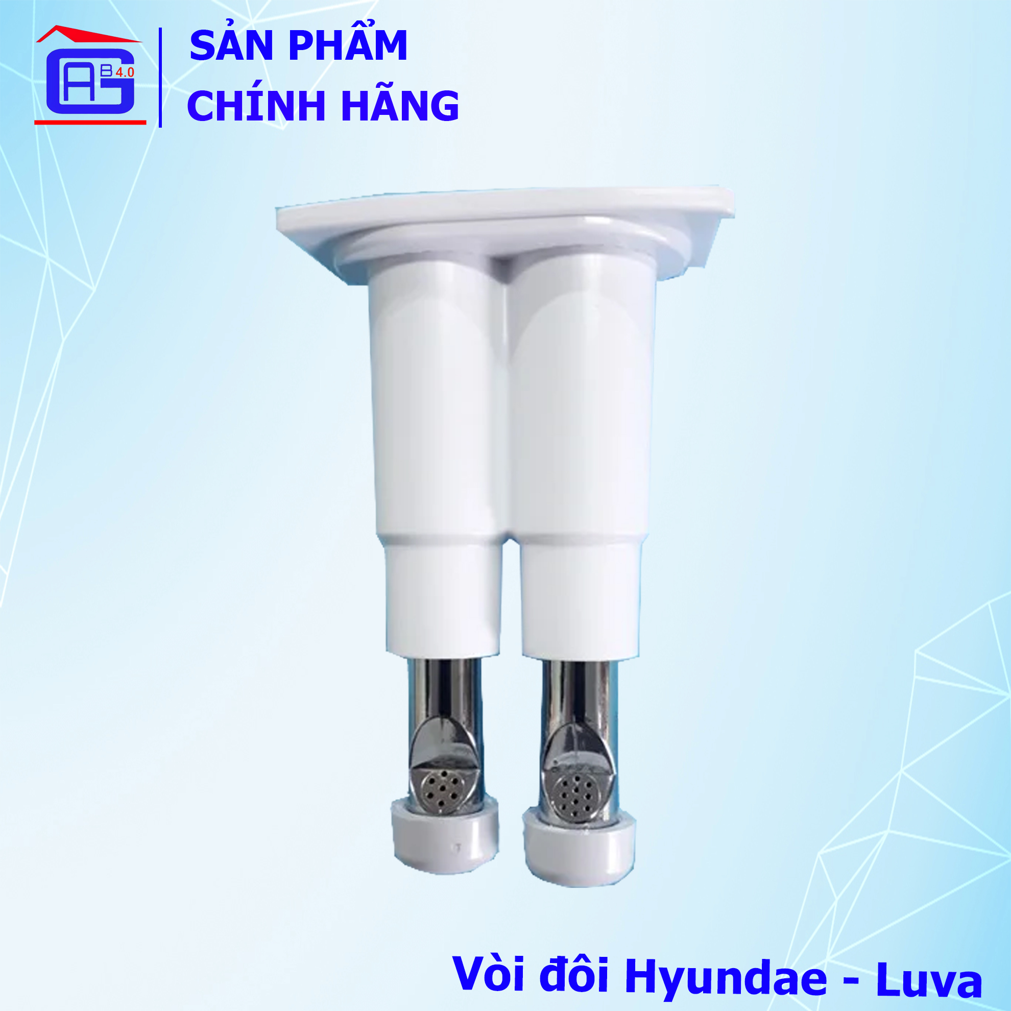 Phụ Kiện Hyundae Đầu Vòi Xịt Vệ Sinh Dạng Đôi Thay Thế Hai Vòi Phun Thay Thế Đơn Giản Tiện Dụng