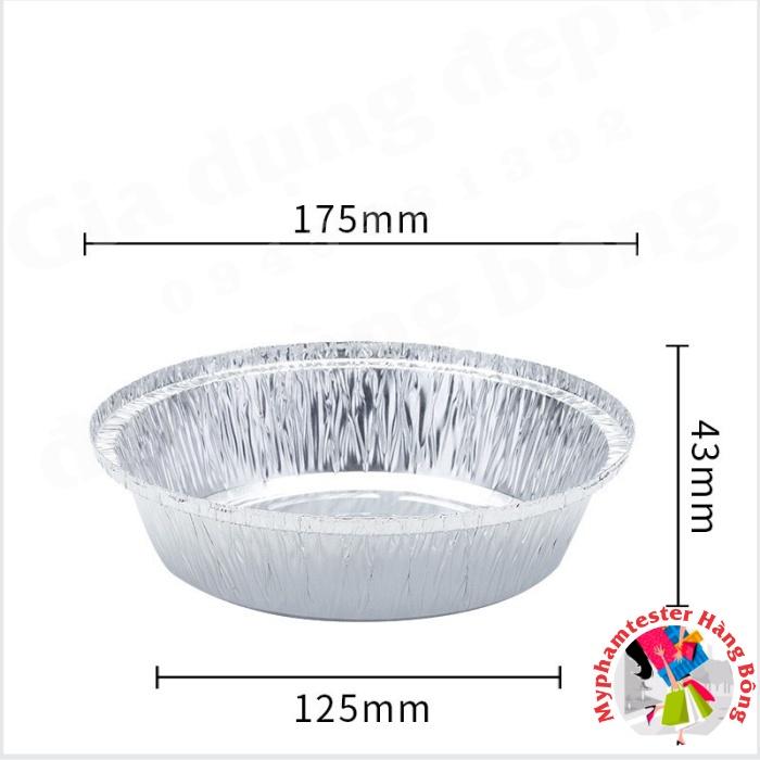 (SIÊU HOT) Bát bạc 18x4.5 cm nướng lò vi sóng hoặc nồi chiên không dầu