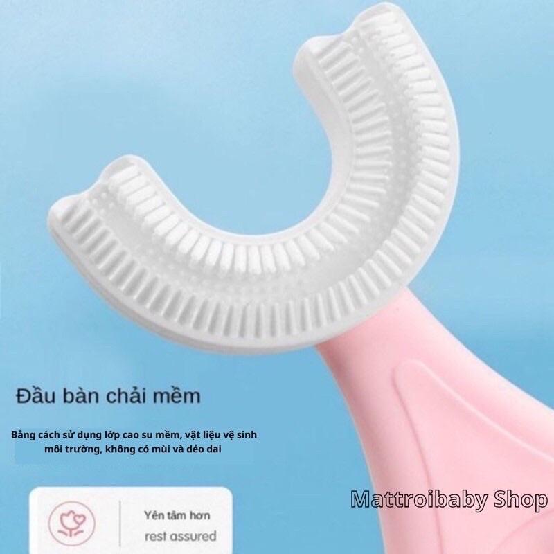 Bàn chải hình chữ U đánh răng thông minh cho bé