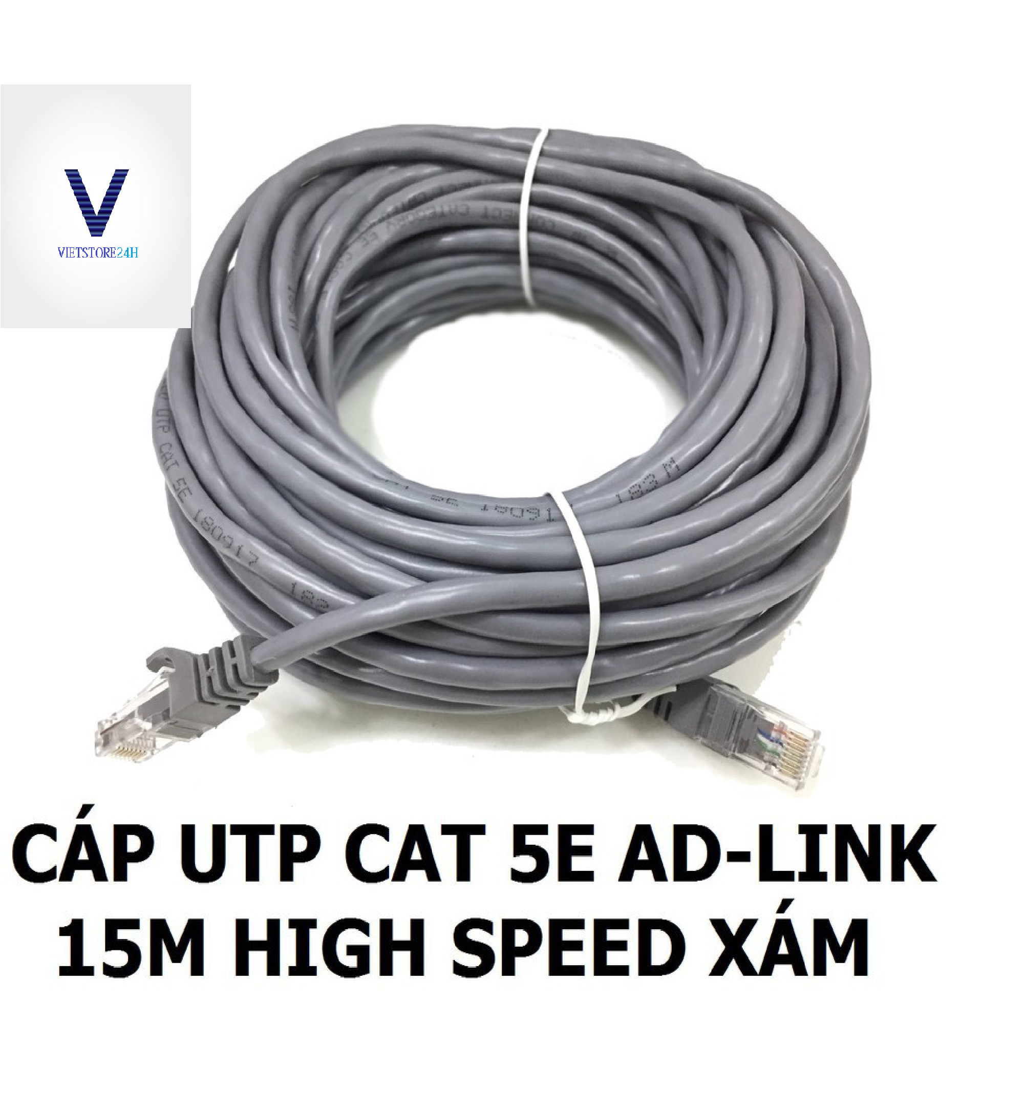 Cáp mạng AD-LINK HIGH SPEED 15M màu xám - Hàng chính hãng