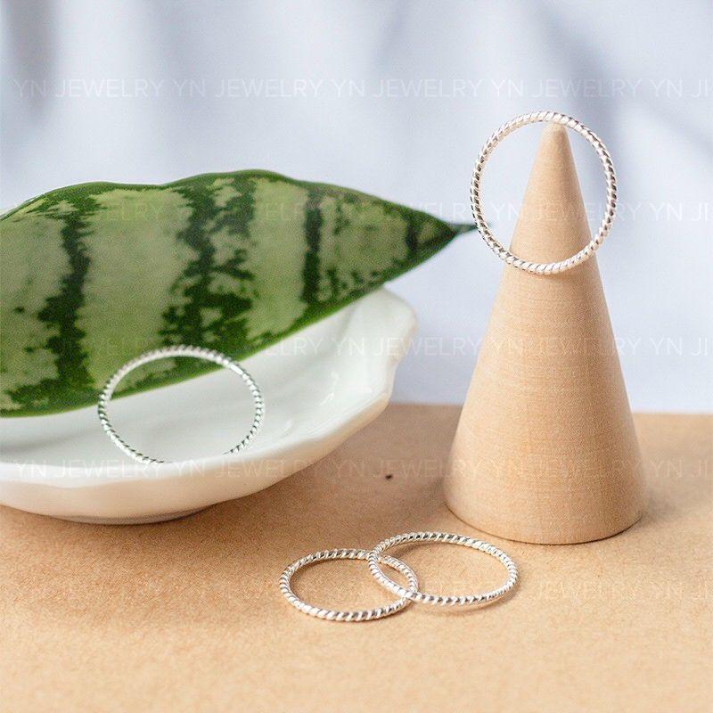 Nhẫn xoắn bạc 925 YN JEWELRY