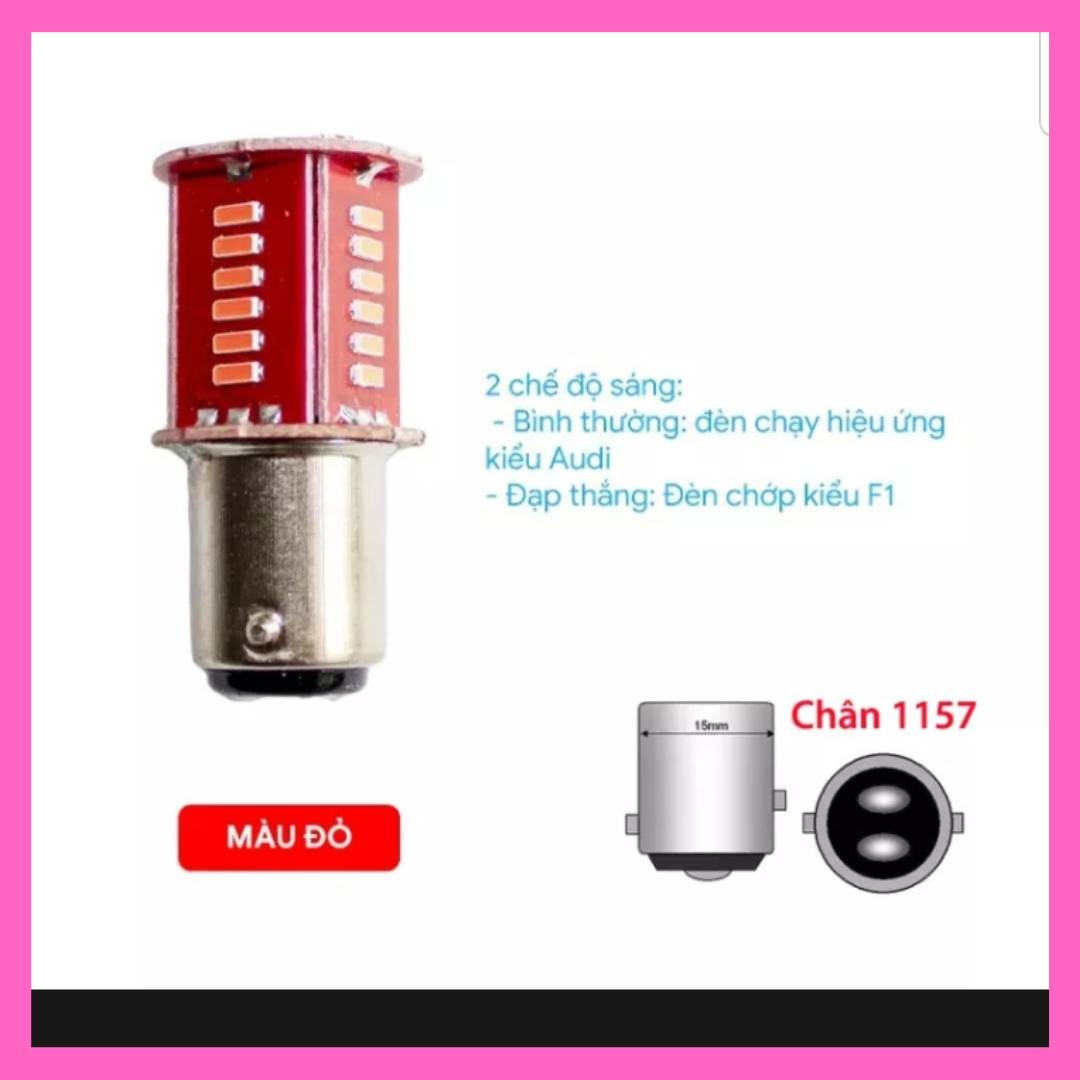 Bóng hậu led nháy Audi phù hợp tất cả các loại xe máy