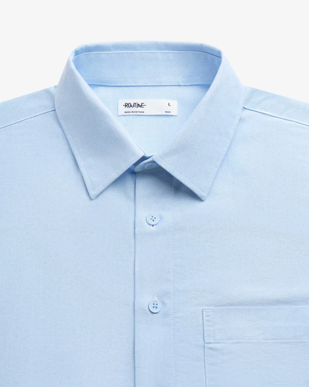 Áo Sơ Mi Nam Smart shirt Tay Dài Cổ Bẻ Form Boxy - ROUTINE 10F25SHL014