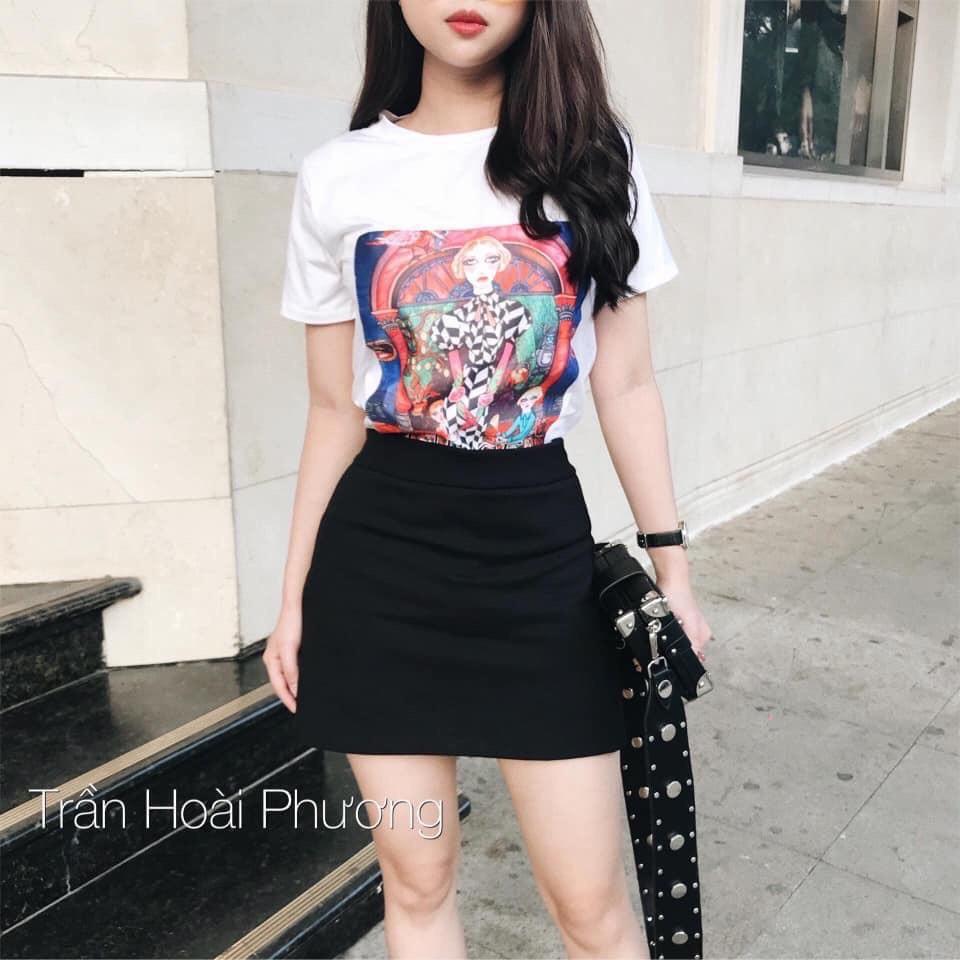 CHÂN VÁY CHỮ A CHẤT UMI CÓ QUẦN CHỐNG LỘ