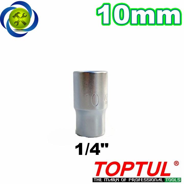 Tuýp 10mm loại 1/4 TOPTUL BAEA0810 trắng ngắn cao 25mm 6 cạnh