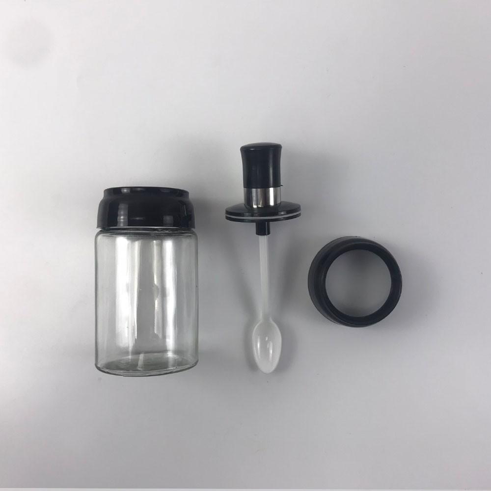 Lọ Đựng Gia Vị, Hũ Đựng Gia Vị Kèm Muỗng Thìa Bằng Thủy Tinh CAO CẤP Model 2021- dung tích 250ml-