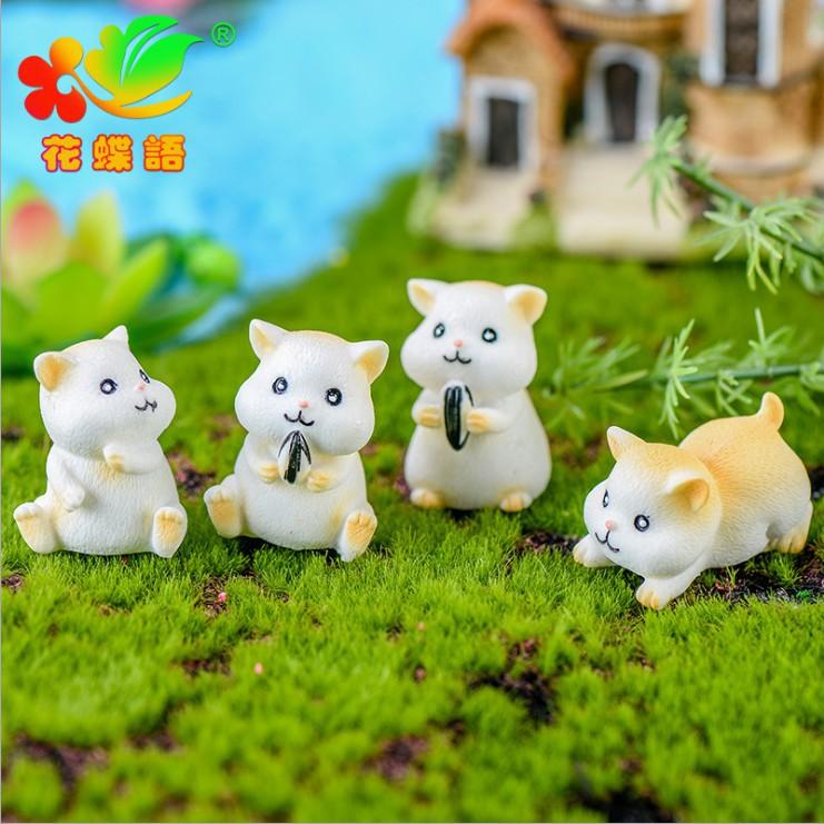 Combo 04 chú Hamster dễ thương trang trí tiểu cảnh, thủy sinh, DIY