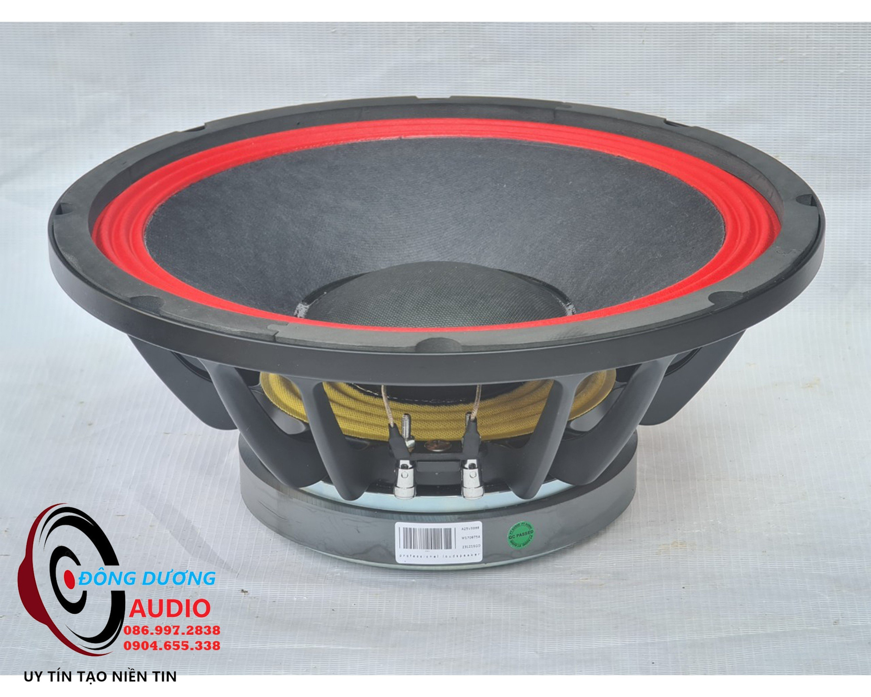 LOA BASS 30 TỪ 170 COIL 75 BÍCH TRẮNG GÂN VẢI 3 XẾP MÀU ĐỎ - GIÁ 1 ĐÔI