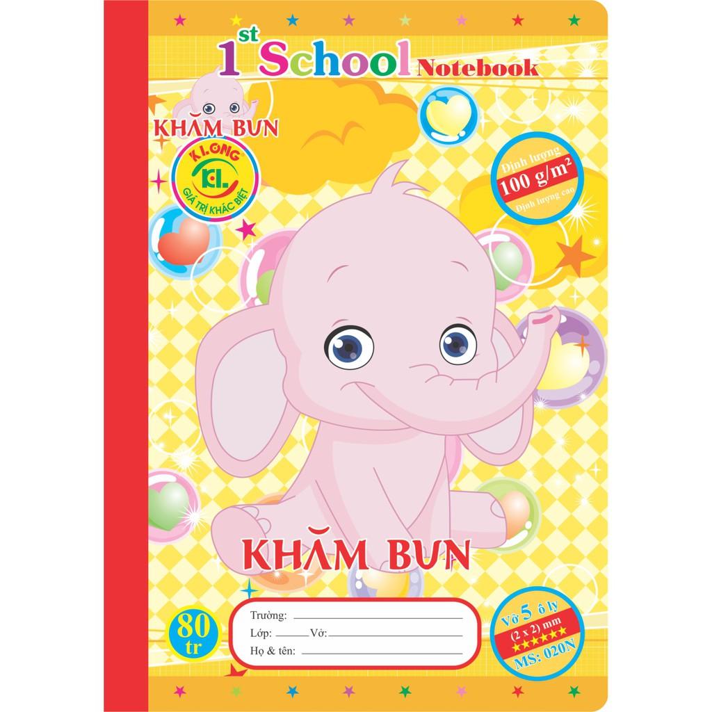 Vở 5 ô ly 80tr Khăm Bun (020N)