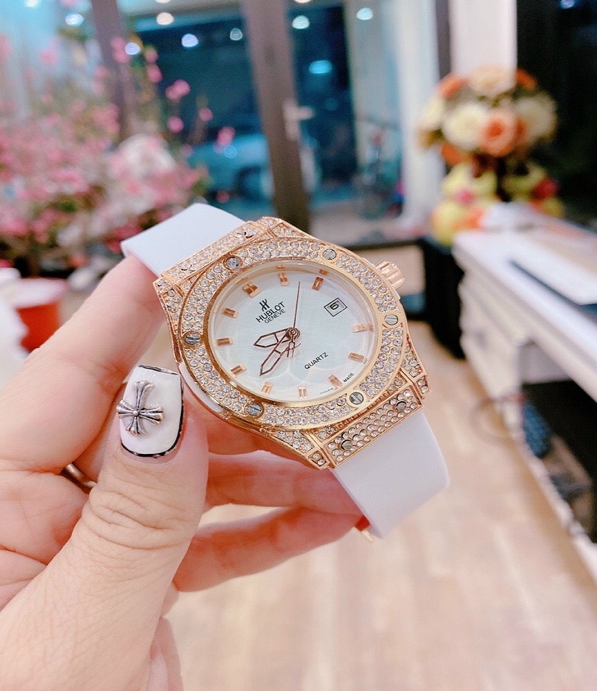 Đồng Hồ Nữ Hublot Dây Cao Su Hương Thơm Vani HL1278 - Cung Cấp Bởi AmandaC Life