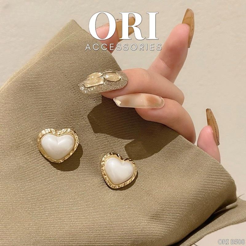 Bông tai nữ hình trái tim Giselle xinh xắn ORI ACCESSORIES B508