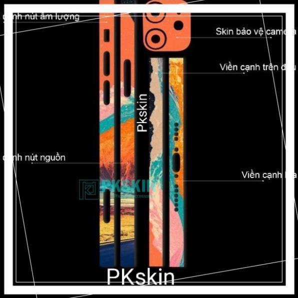 Miếng dán skin viền in hình cho iPhone 12, 12 pro, 12 pro max, 12 mini theo yêu cầu