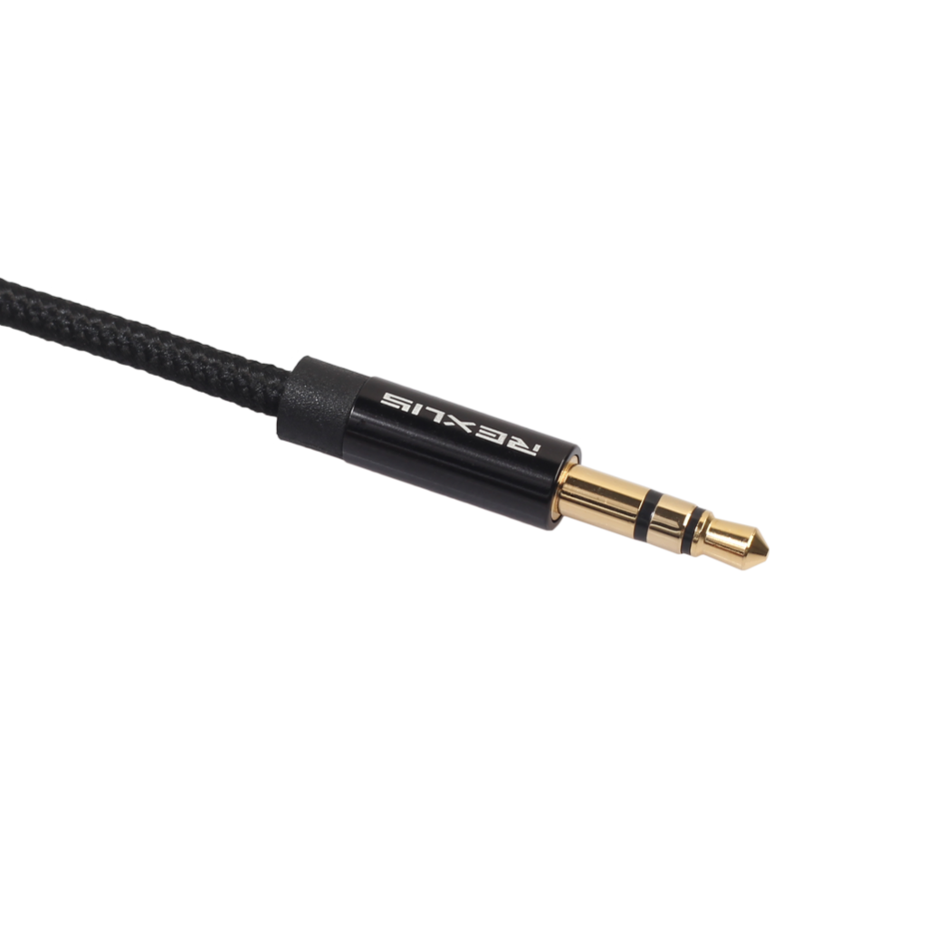 2xHeadphone Extension Cable 3.5mm Jack Male to Female Aux Cable Black 1 m