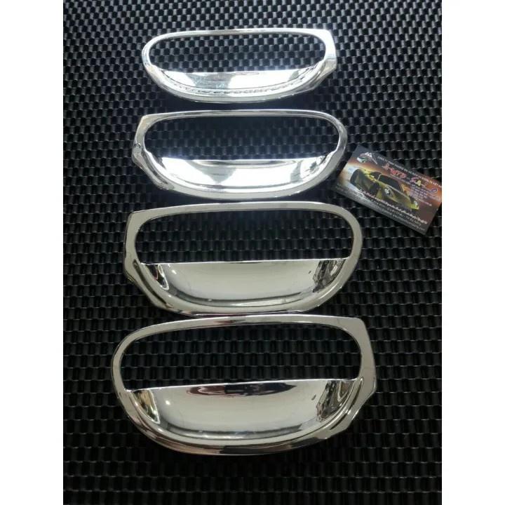 Ốp Tay Cửa Và Hõm Cửa Xe Mitshubishi Attrage từ 2019 đến 2023 Mạ Crom Cao Cấp, Chống xước tay cửa làm đẹp cho xe
