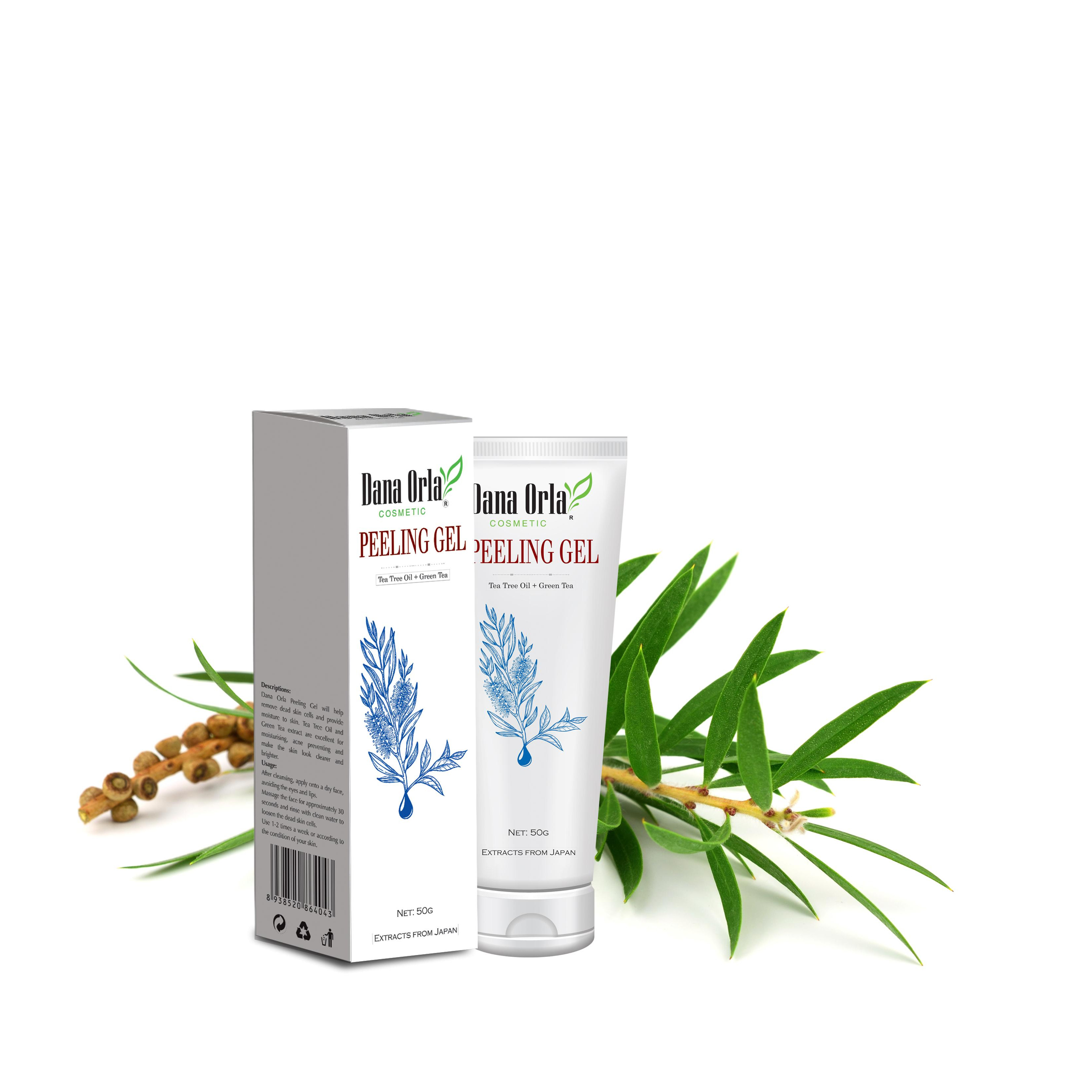 Gel Tẩy Kỳ Tinh Dầu Tràm Trà Dana Orla Làm Sạch Tế Bào Chết Da Mặt, Giữ Ẩm Cho Da (Peeling Gel) 50g