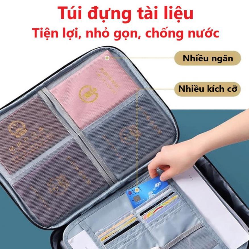 [KOSUYTU] Túi Đựng Tài Liệu Đa Năng - Cặp Tài Liệu Gia Đình Đựng Giấy Tờ Sổ Sách Hồ Sơ Quan Trọng - Nhiều Ngăn, Bền Đẹp, Chống Nước - Gọn Gàng, Thông Minh, Tiện Dụng