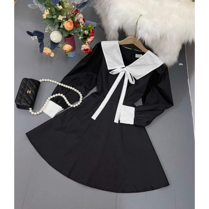 ĐẦM XÒE CỔ PHỐI NƠ XINH XẮN