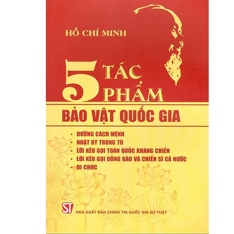 Sách - 5 tác phẩm bảo vật quốc gi a - Hồ Chí Minh