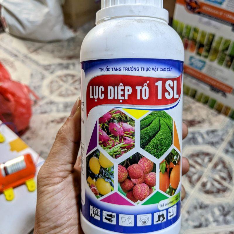 Lục Diệp Tố 1SL . Kích thích sinh trưởng cây trồng, kích lộc vải, lộc nhãn, rau màu, hoa cúc...
