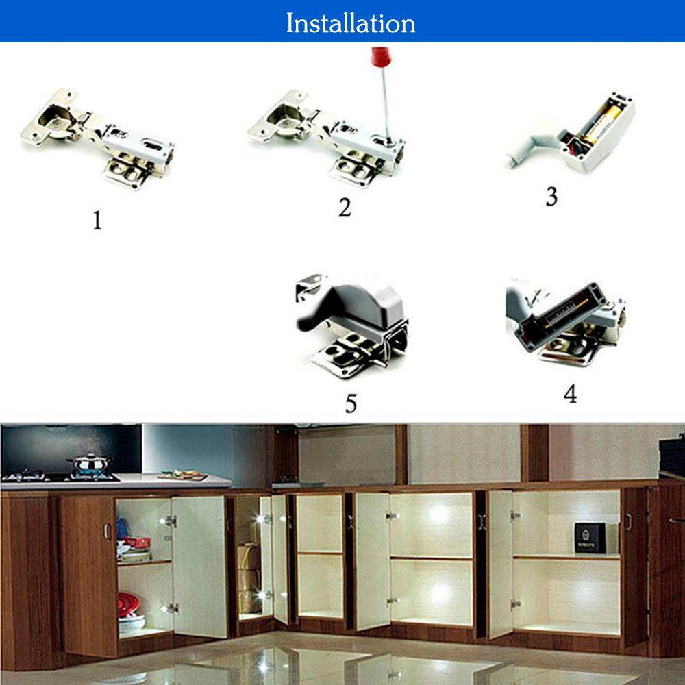 Bản lề có đèn LED tích hợp để trong tủ quần áo, khe cửa cho phòng ngủ, phòng khách