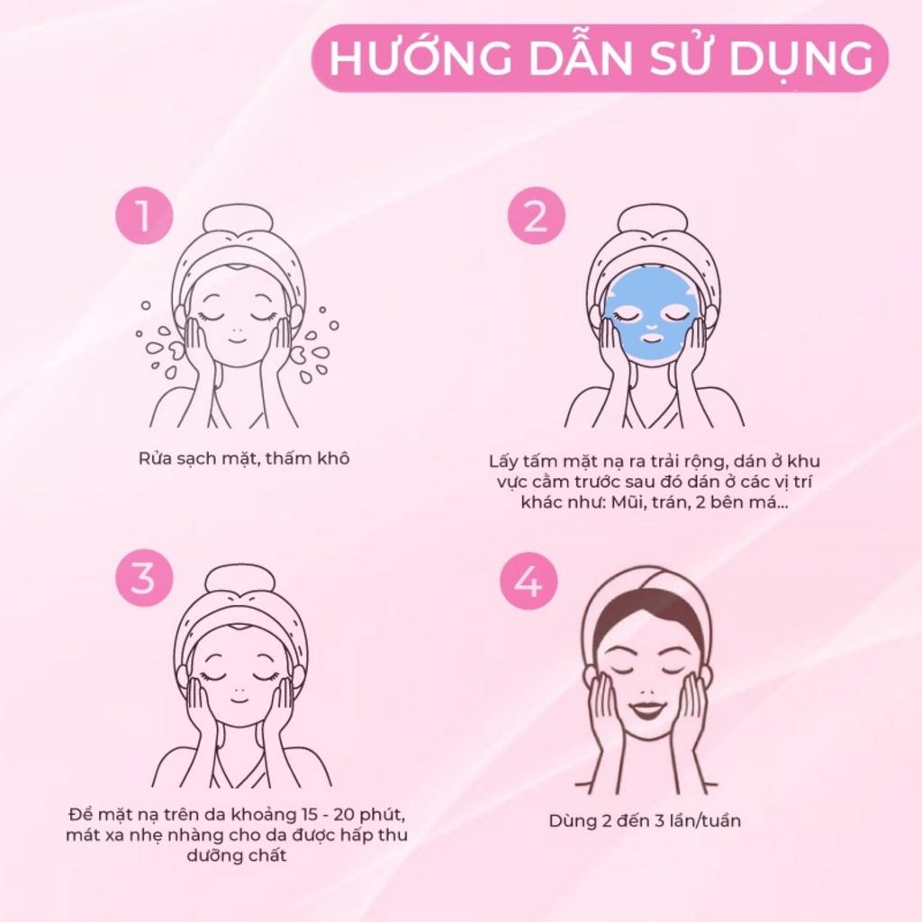 Combo 5 Mặt Nạ 3W Clinic Nhân Sâm Đỏ Fresh Red Ginseng Mask 23ml/Miếng