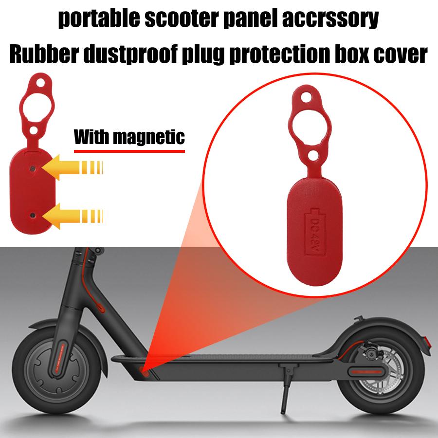 Pin sạc pin phích cắm phích cắm bụi với hộp nam châm cho Xiaomi M365 1S Pro Pro 2 SCOOTER SCOOTER CAO CẤP TRƯỜNG HỢP PHẦN