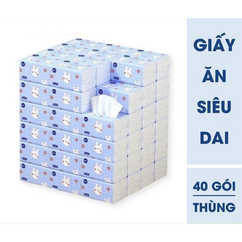 Gói khăn giấy lau Thỏ caro dai mềm cho cả nhà, bỏ túi gọn gàng tiện dụng.