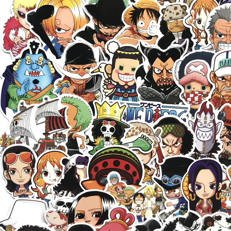 Bộ 60 miếng Sticker hình dán One Piece Set60
