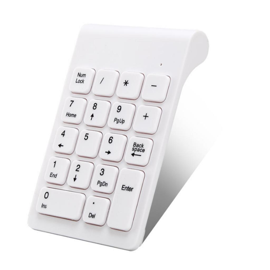 2.4G Keyboard USB Wireless Silent Keyboard w/ Mouse for Laptop Desktop White