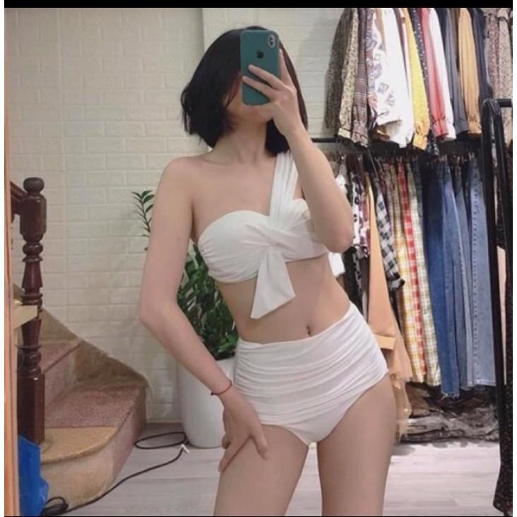 Bikini xoắn ngực choàng vai quần nhún VATIXA BKN21