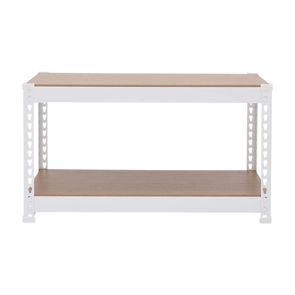 Kệ đa năng 2 tầng có thể tháo lắp SMART SHELF khung thép sơn trắng kết hợp mặt gỗ MDF cao cấp | Index Living Mall - Phân phối độc quyền tại Việt Nam