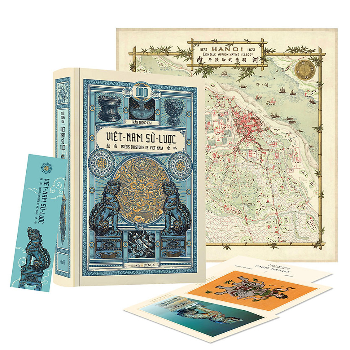 Việt Nam Sử Lược  Tặng Kèm Bản Đồ Và 8 PostCard Theo Dòng Lịch Sử NhatphamBooks