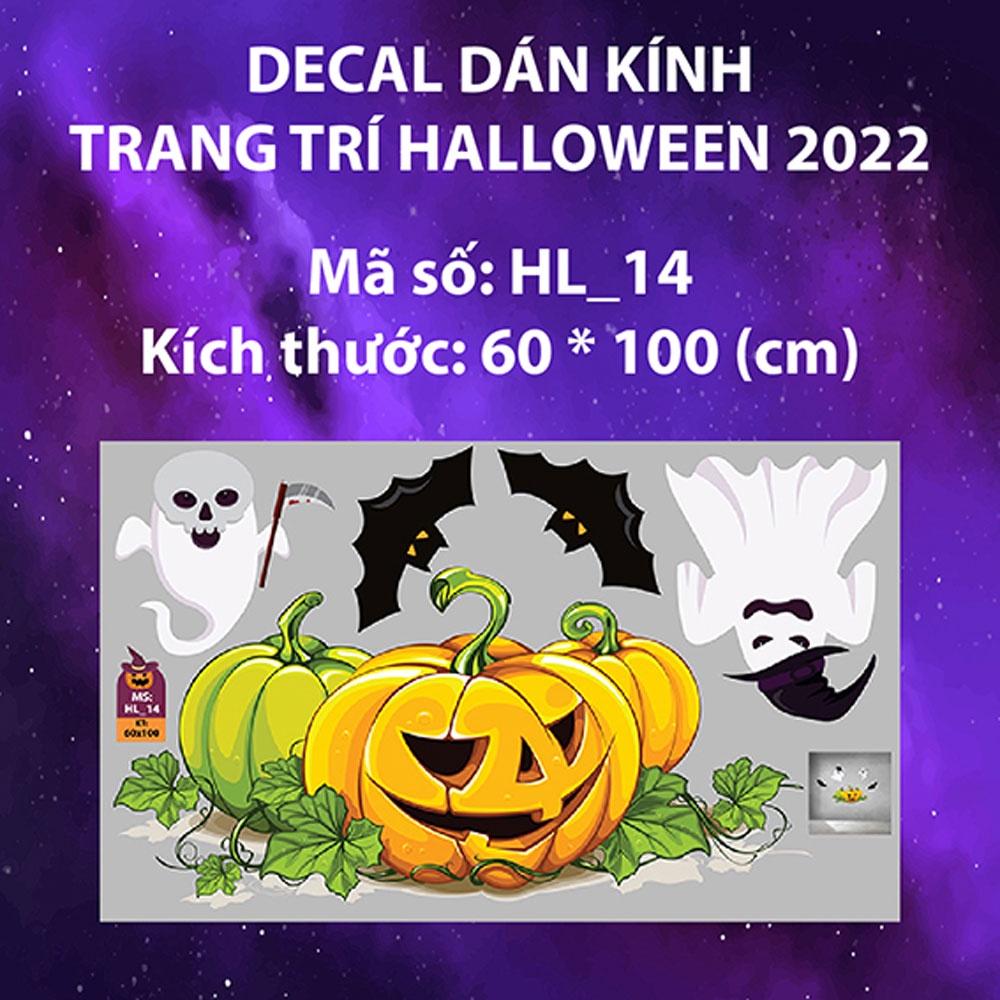DECAL TRANG TRÍ ĐÓN MỪNG HALLOWEEN 2022