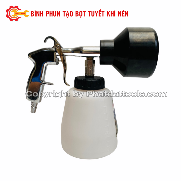 Bình phun tạo bọt tuyết dùng khí nén 1000ml - Đầu đen