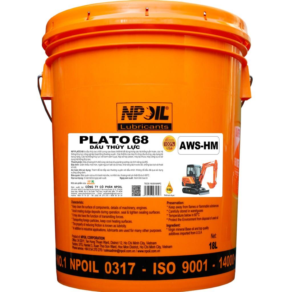 Dầu Thủy Lực NP PLATO 68 HL/HM - 18L (Xô/Can)