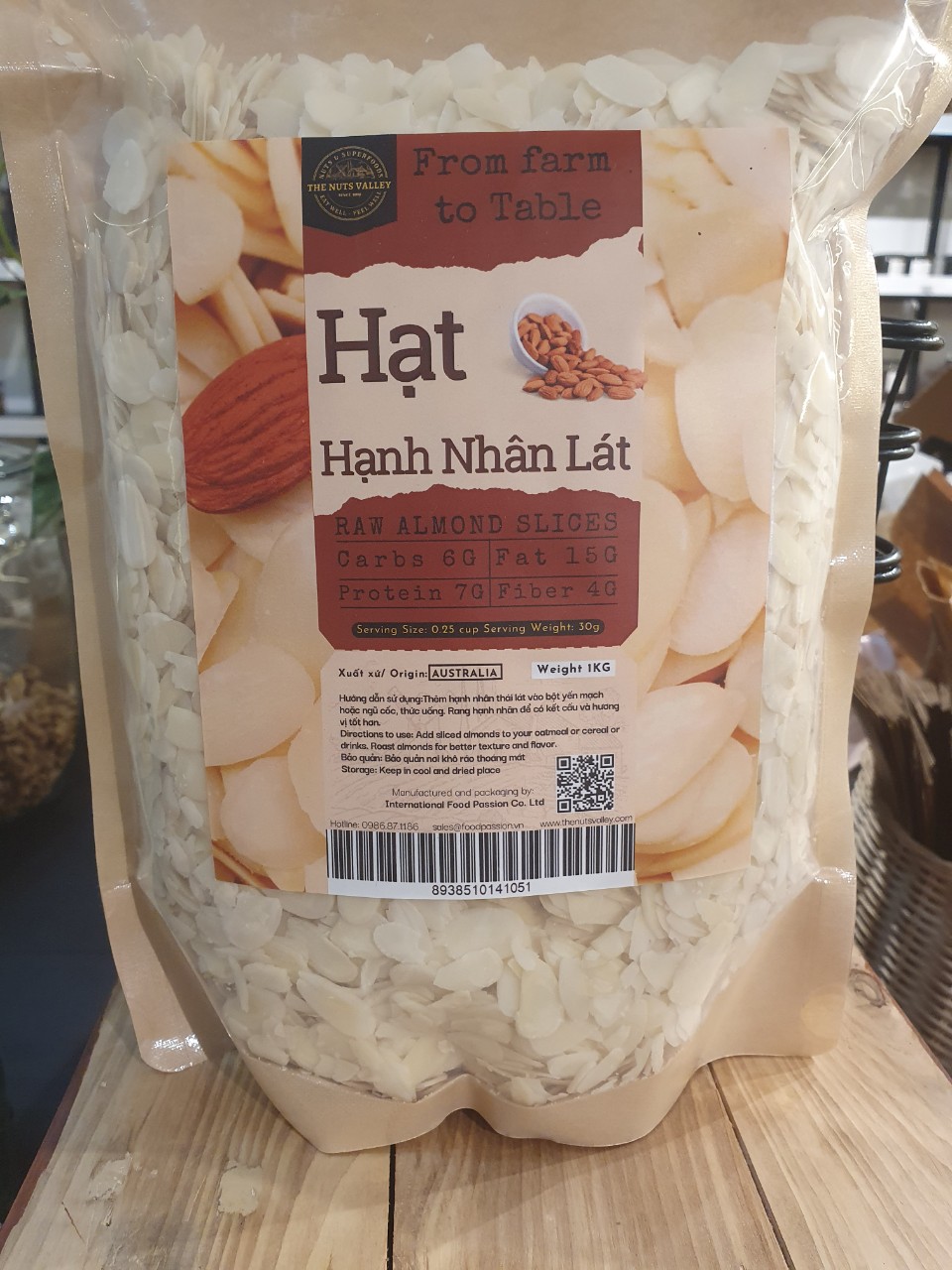 Hạnh nhân lát The Nuts Valley 1kg