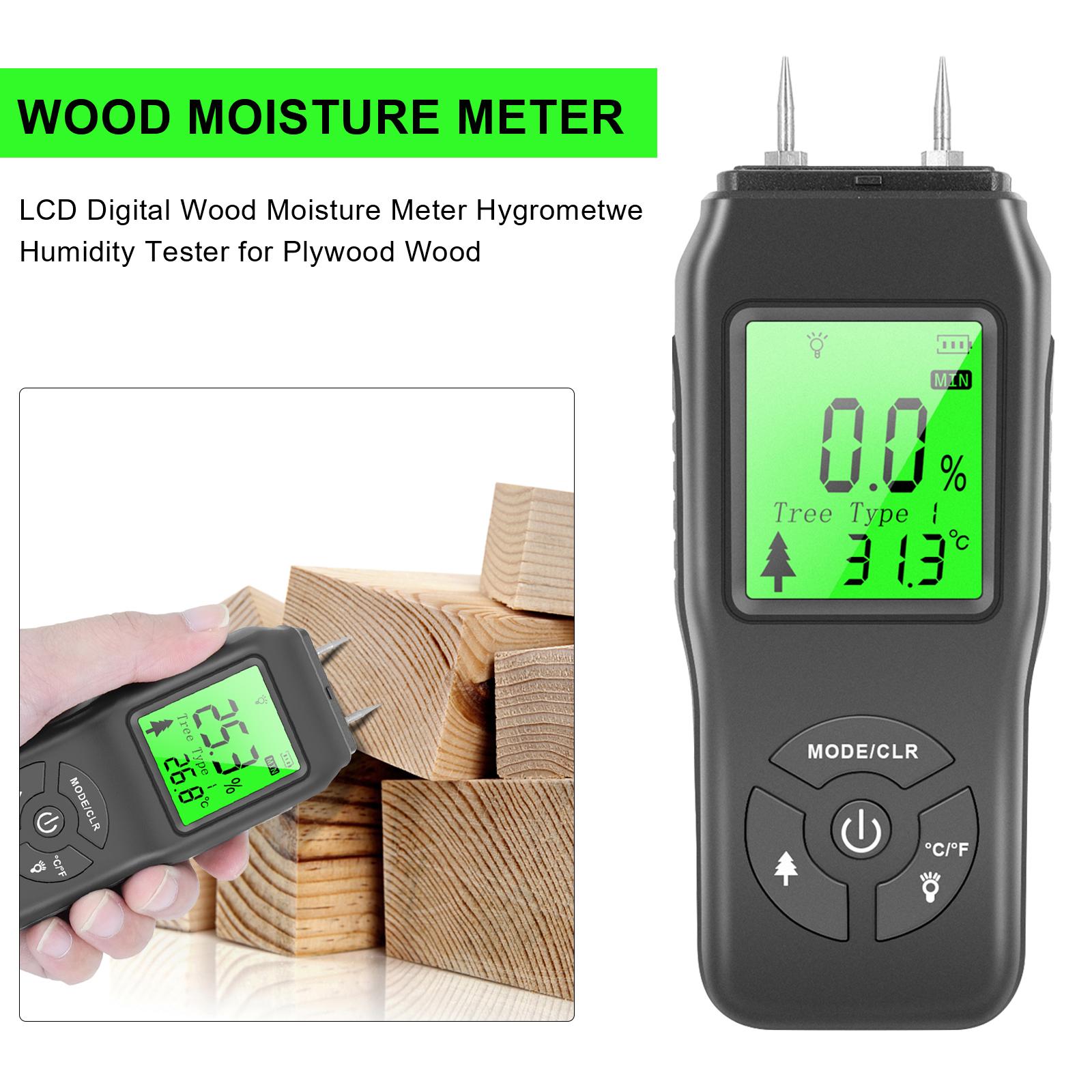 Máy Dò Độ Ẩm Kỹ Thuật Số Cầm Tay Màn Hình Lcd Có Đèn Nền Dò Rò Rỉ Nước Chính Xác