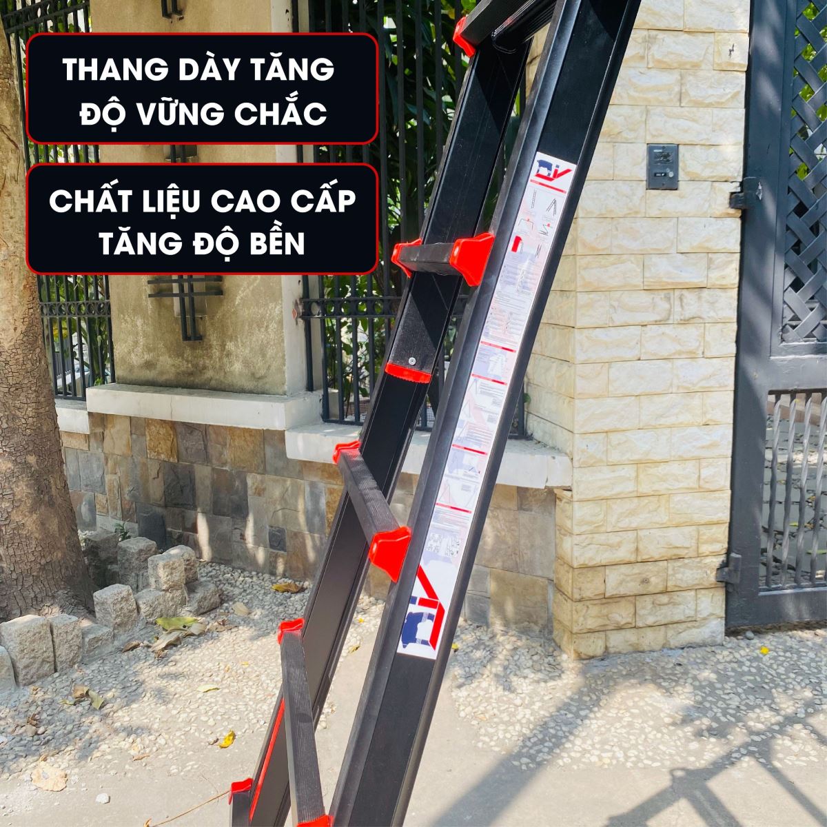 Thang Nhôm Gấp Đa Năng DIY MTL-46B chiều cao sử dụng tối đa chữ A 3.01M chữ I 6.24M ( nút đỏ )