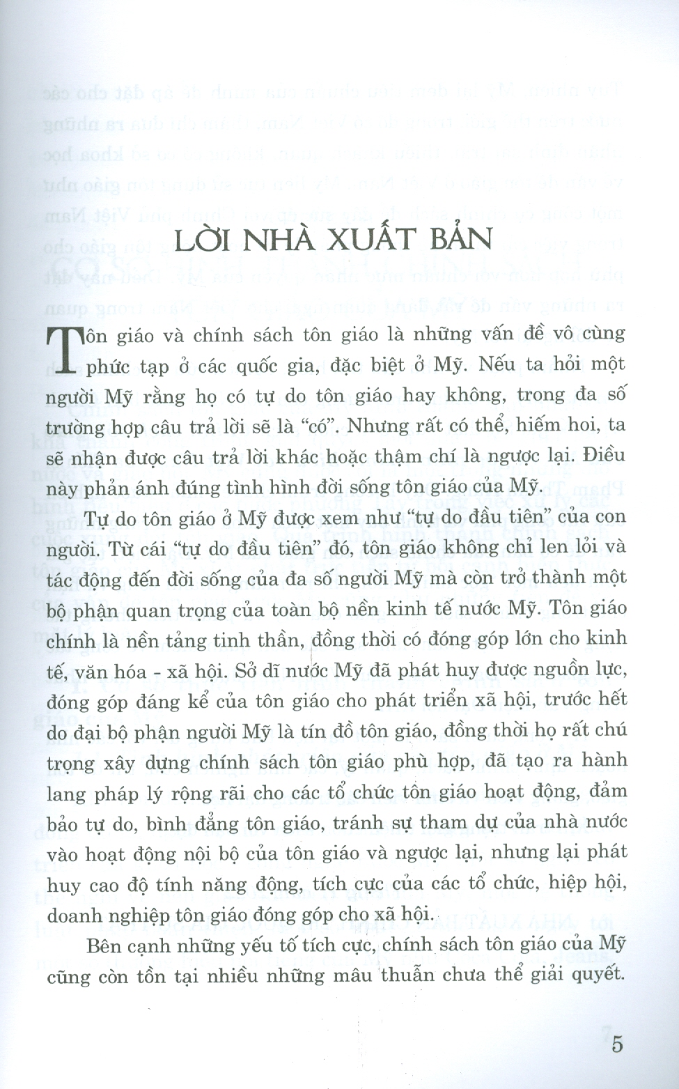 CHÍNH SÁCH TÔN GIÁO CỦA MỸ VÀ GÓC NHÌN THAM CHIẾU VỚI VIỆT NAM - Phạm Thanh Hằng - Nxb Chính trị Quốc gia Sự thật – bìa mềm