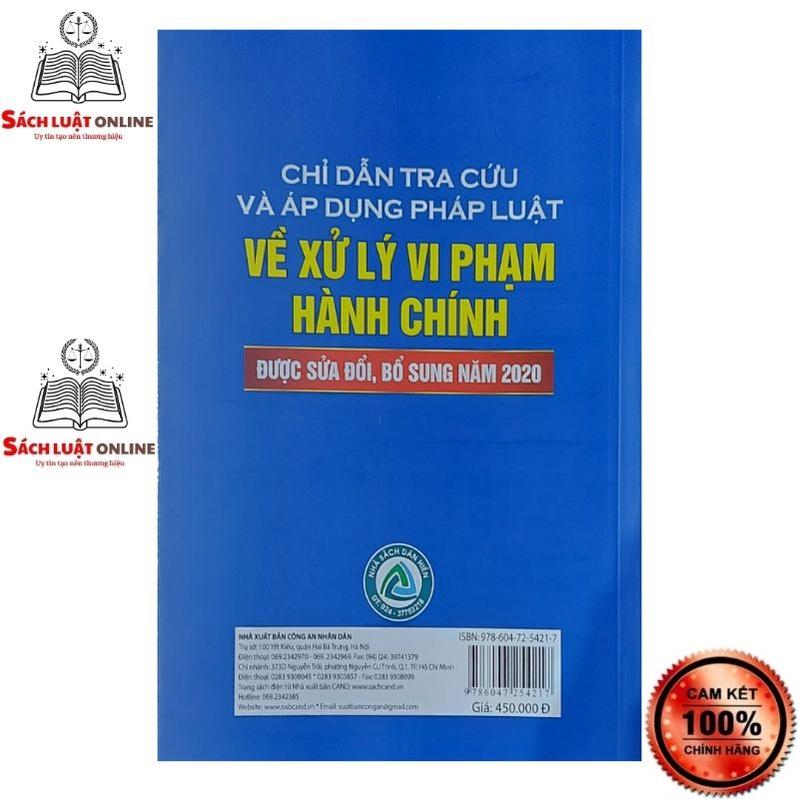 Sách - Chỉ dẫn tra cứu và áp dụng pháp luật về xử lý vi phạm hành chính (sđ,bs 2020) - quyển 2