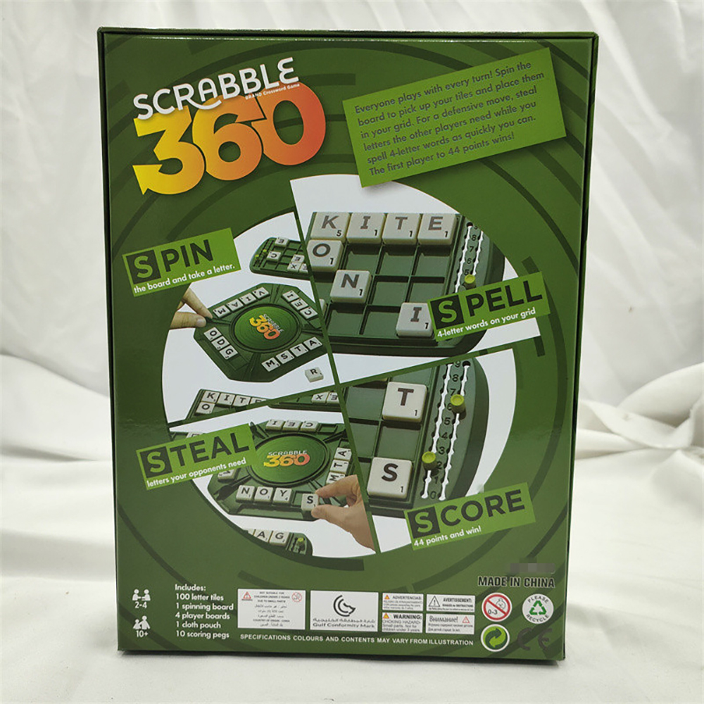 Trò chơI xếp chữ Tiếng Anh Thông Minh Board Game Scrabble 360