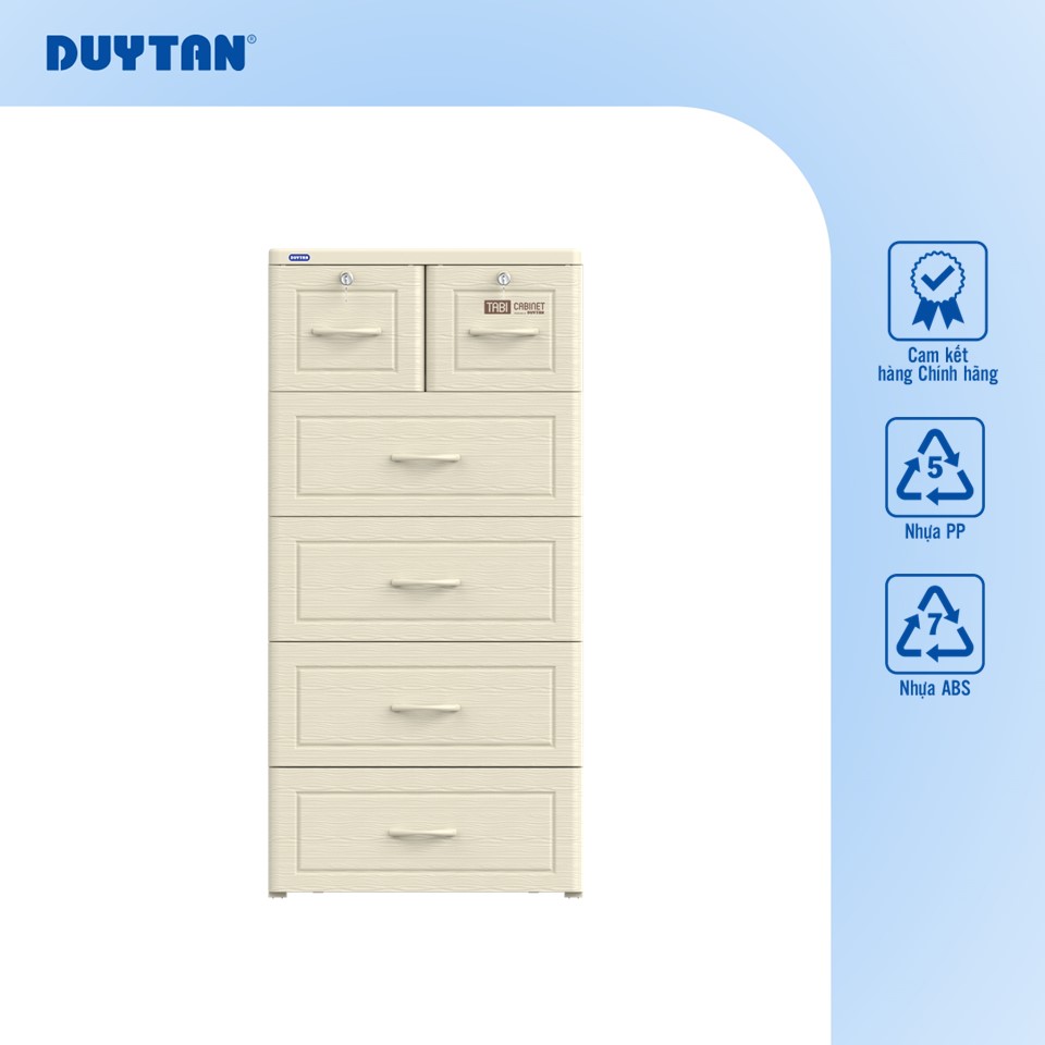 Tủ nhựa DUY TÂN Tabi 5 tầng 6 ngăn  - 51599
