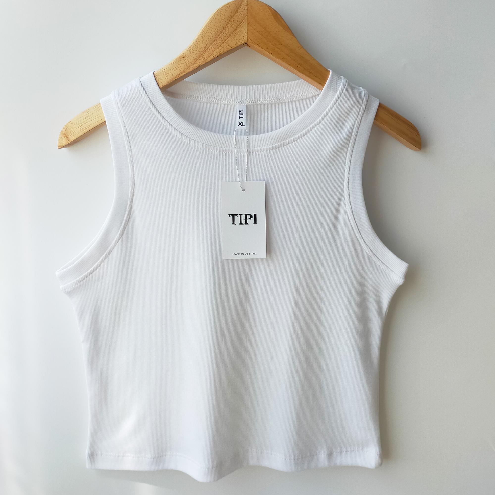 Áo ba lỗ croptop nữ dáng áo 3 lỗ ôm chất liệu thun gân cotton 100% co dãn mạnh.